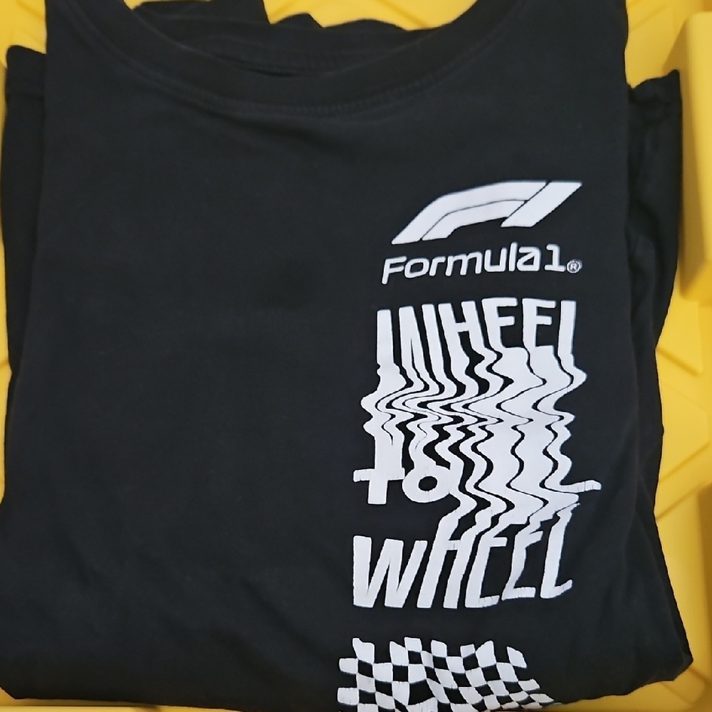 H&M Black and White Short Sleeve Tees Racing Graphic